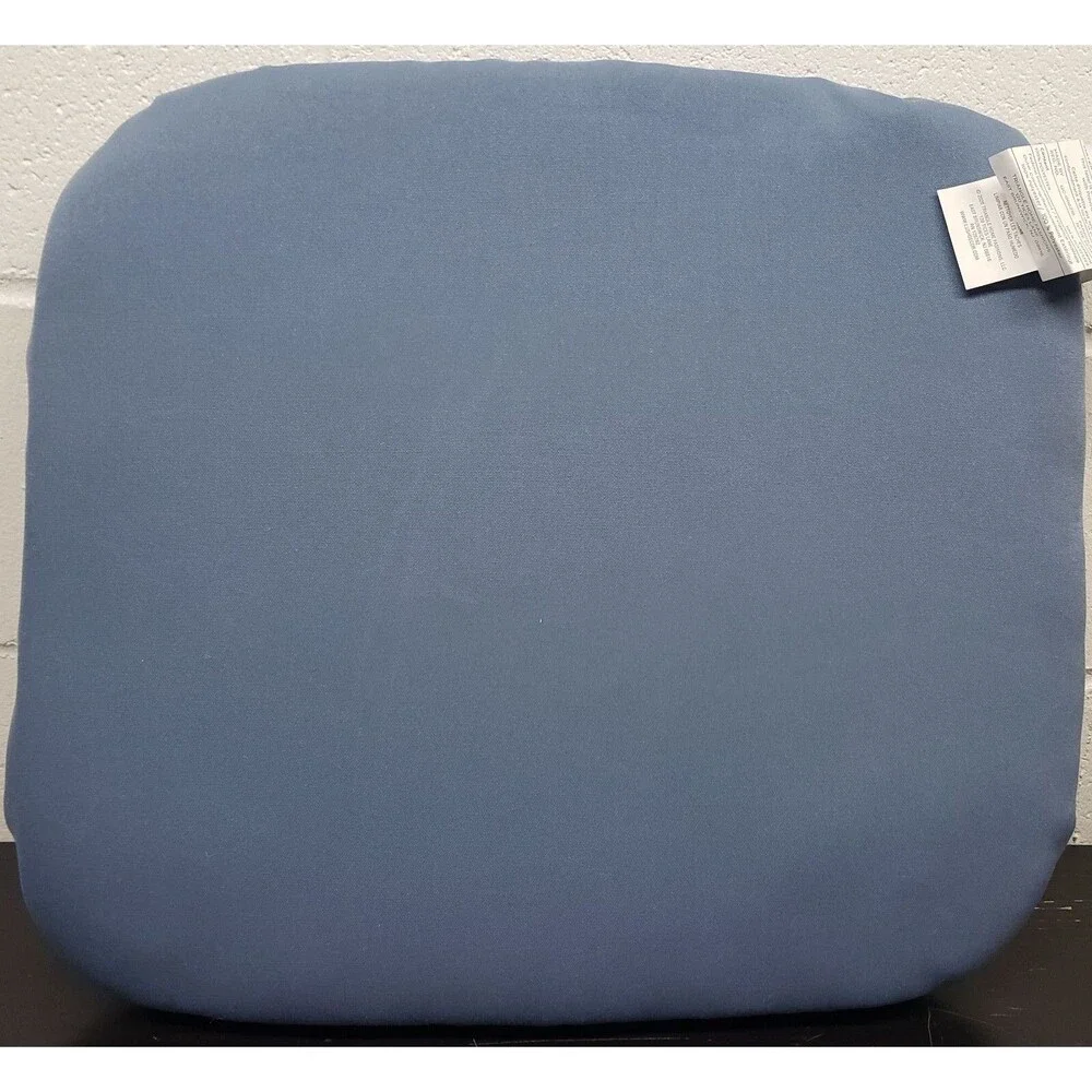 SET OF 2 THICK REVERSIBLE IN/OUTDOOR CUSHION CHAIR PADS (18x20